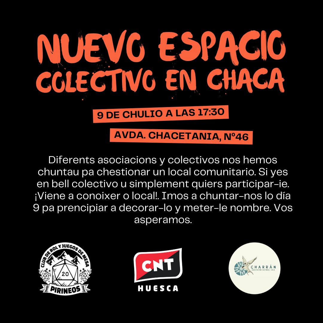 Inauguración d’un nuevo espacio colectivo en Chaca: Un prochecto comunitario pa ro pueblo treballador