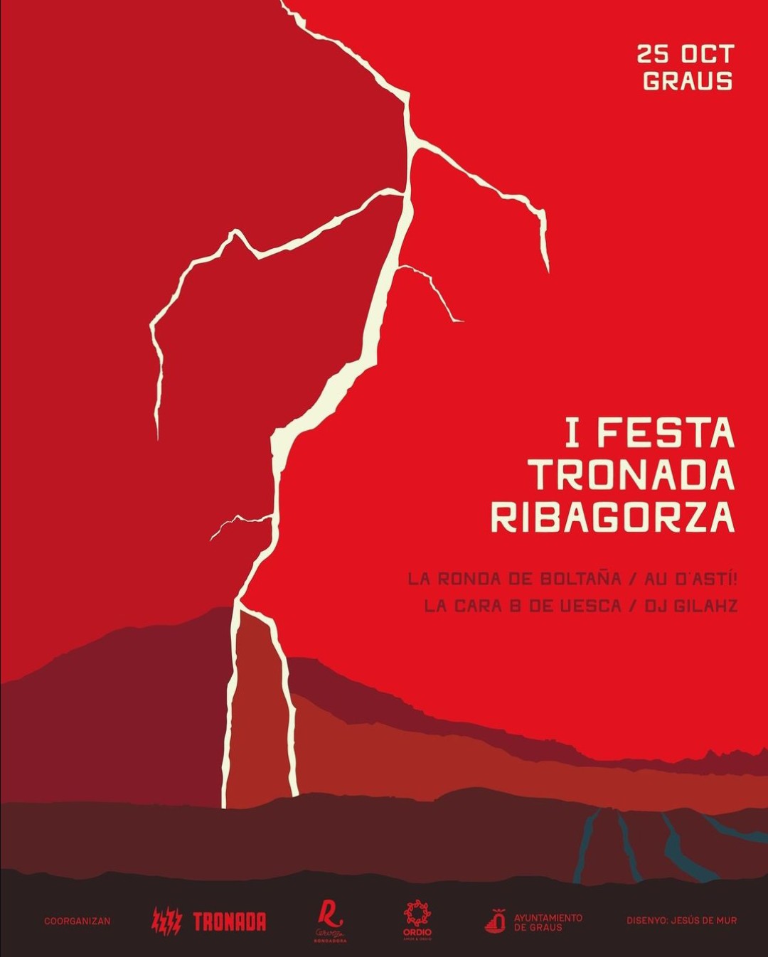 Tronada Ribagorza fa la primera Festa con La Ronda de Boltaña, La cara B de Uesca, Au d’astí y DJ Gilahz