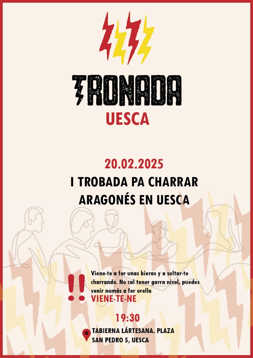 Tronada Uesca fa una trobada pa charrar aragonés